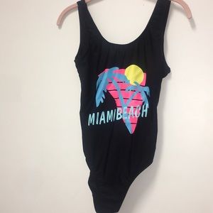 One piece bathing suit